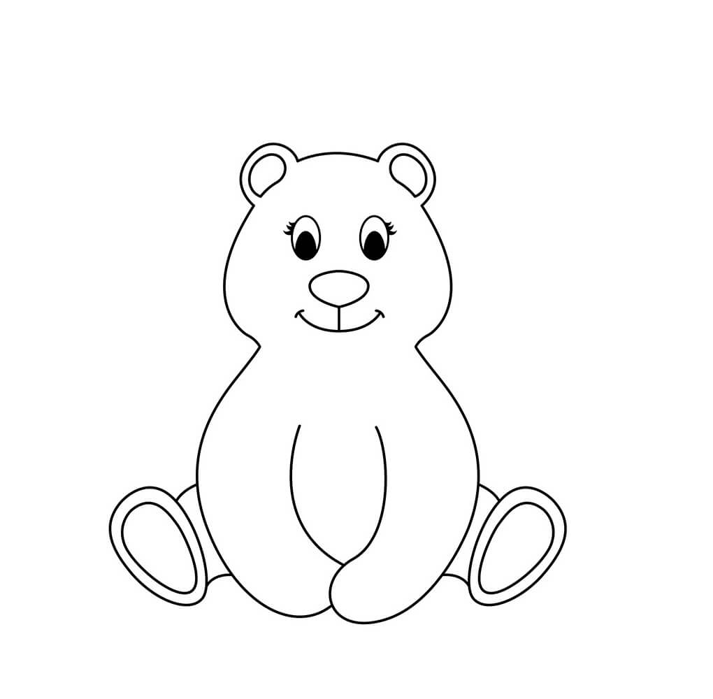 Beruang Kutub Lucu Duduk