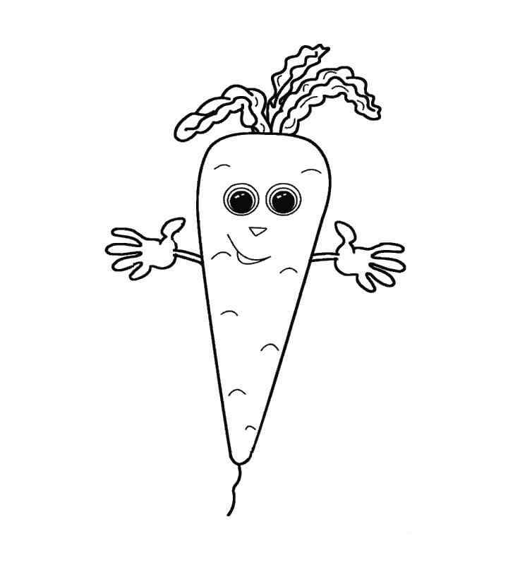 Kartun Tersenyum Wortel
