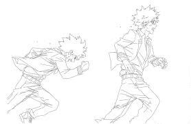 Katsuki Bakugo Berlari