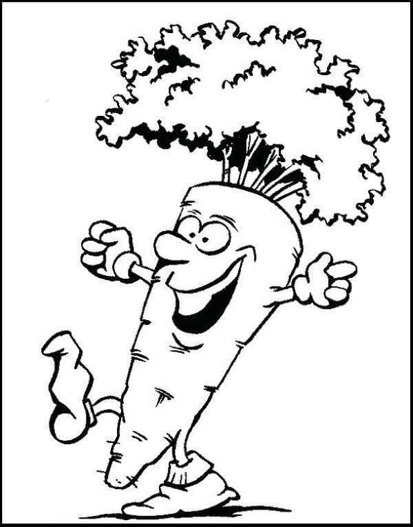 Menggambar Wortel Lucu