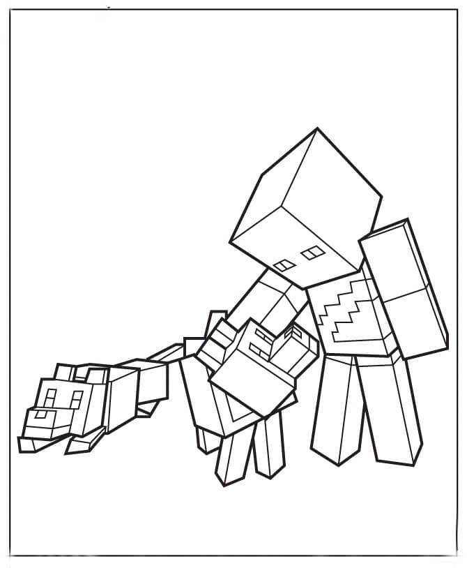 Karakter Minecraft Dan Serigala