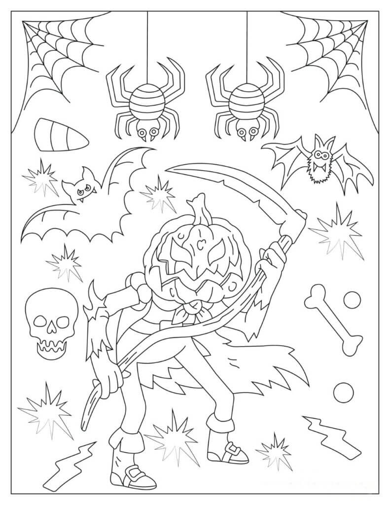 Monster labu memegang Sabit