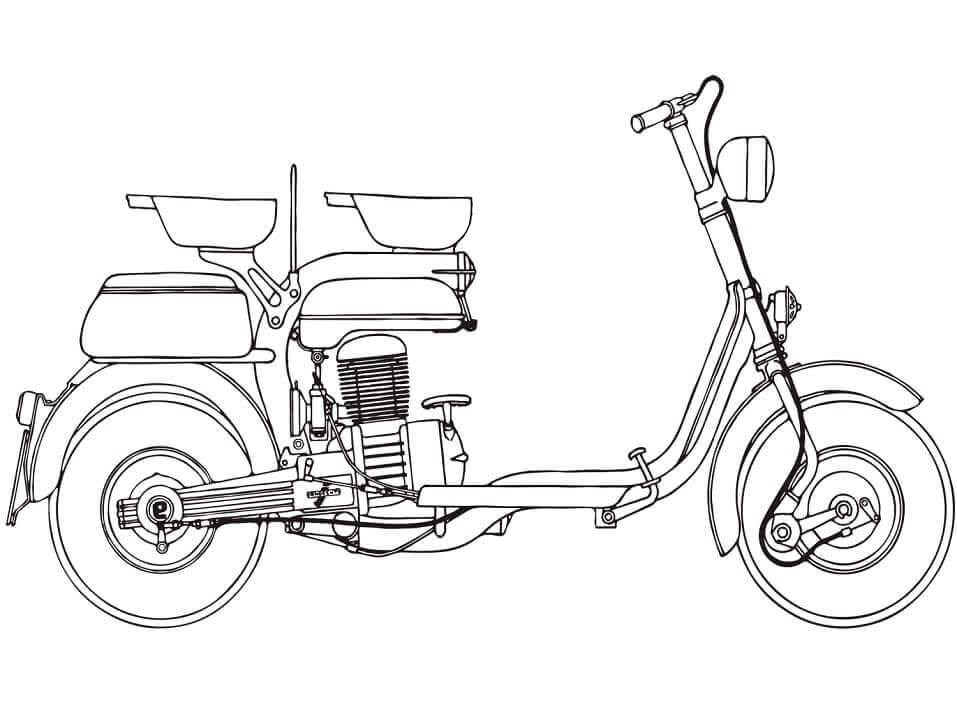 Skuter Motorlu Lambretta 125E