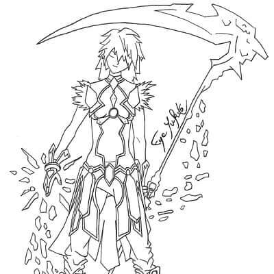 Pria Keren memegang Sabit