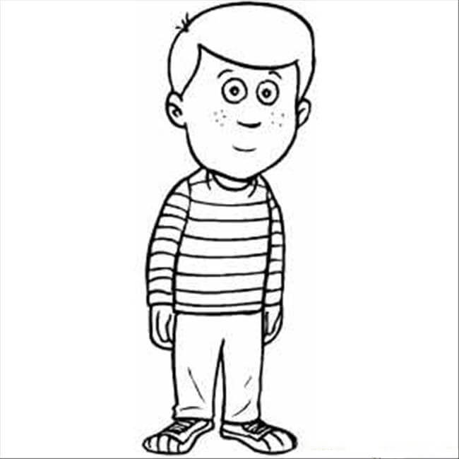 Anak Laki-Laki Berdiri