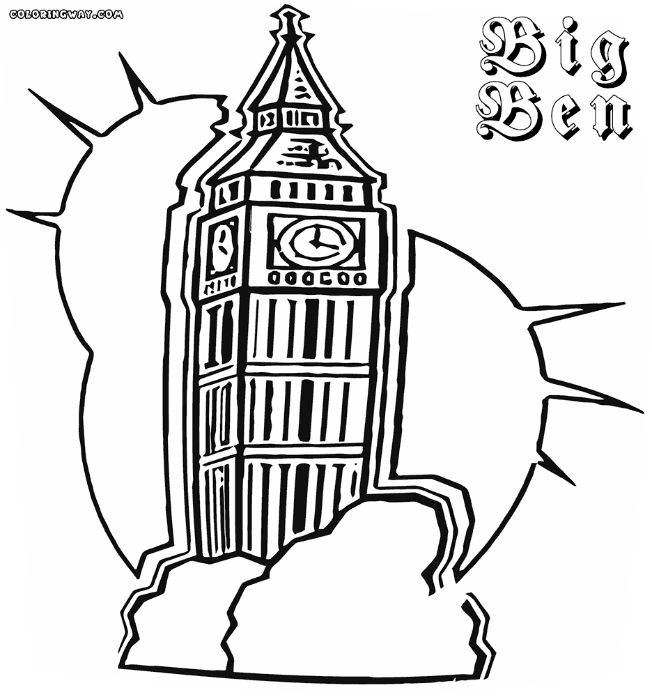Рисунок биг. Лондонский Биг Бен раскраска. Раскраски для детей Биг Бен Англия. Великобритания Биг Бен раскраска. Достопримечательности Лондона раскраска.