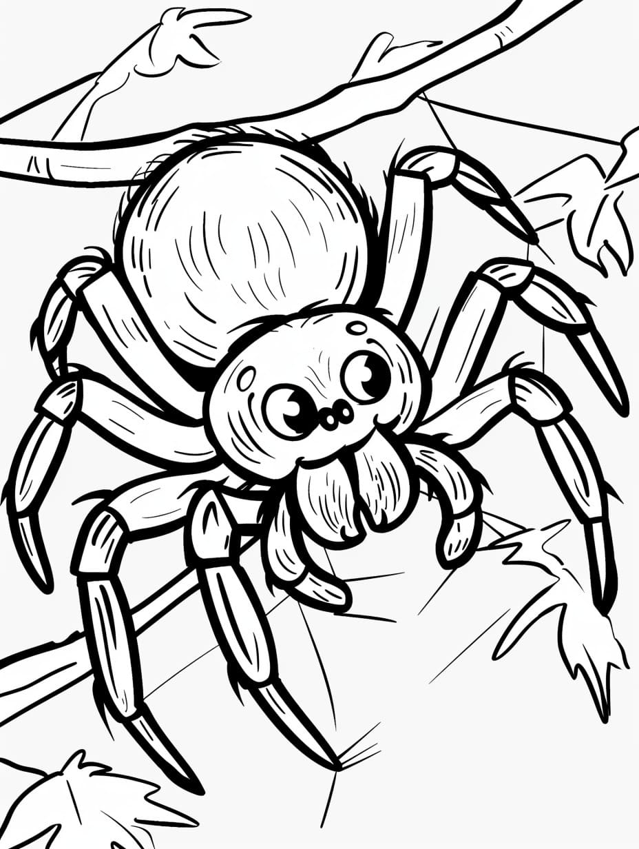 Cetakan laba-laba dewasa