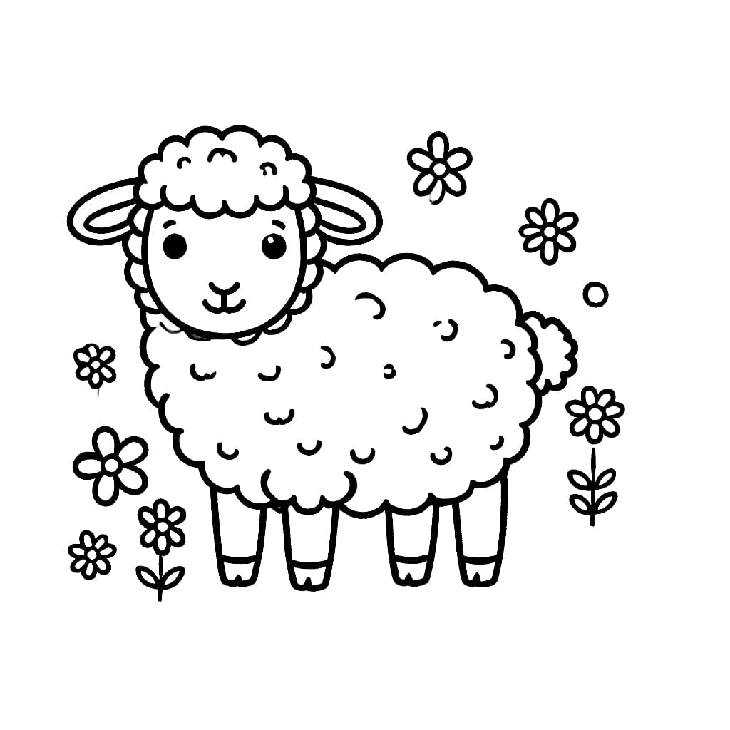 Domba dan Bunga gratis