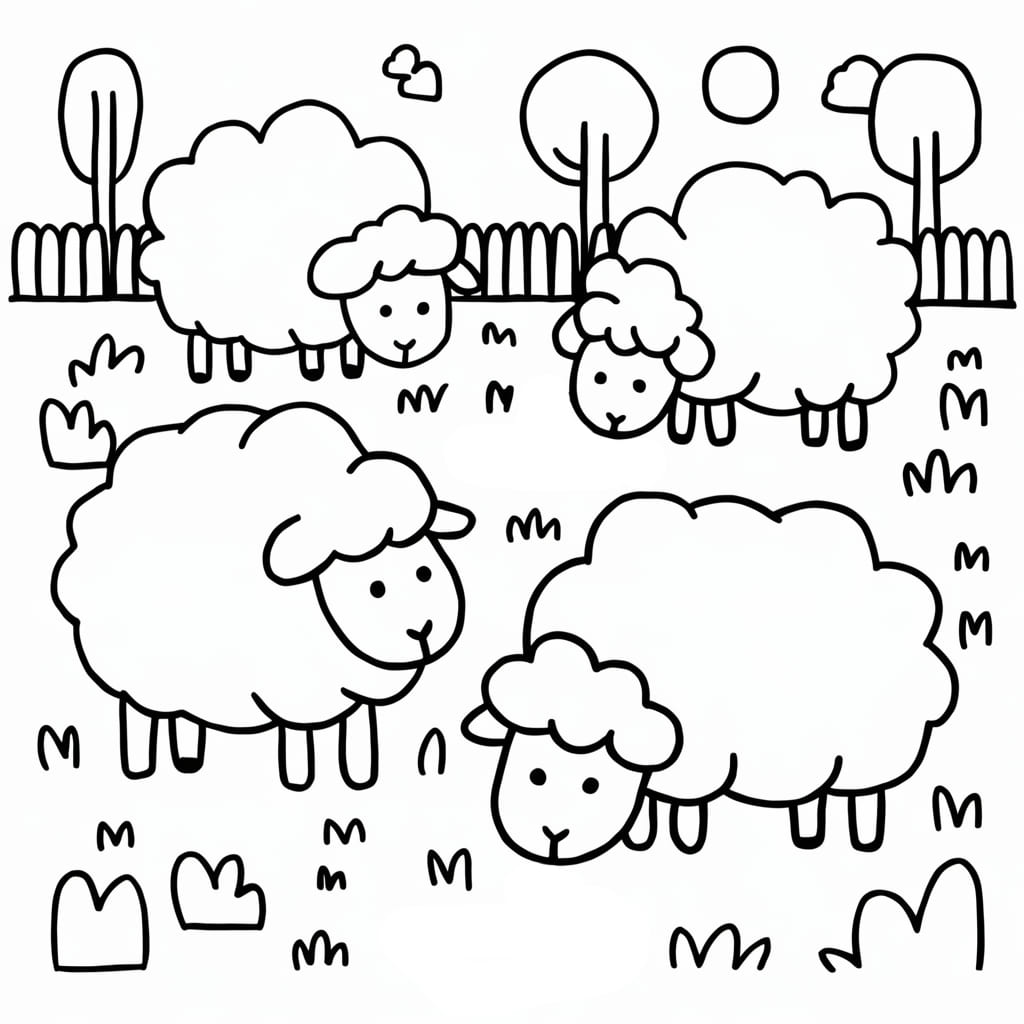 Domba Di Peternakan gratis