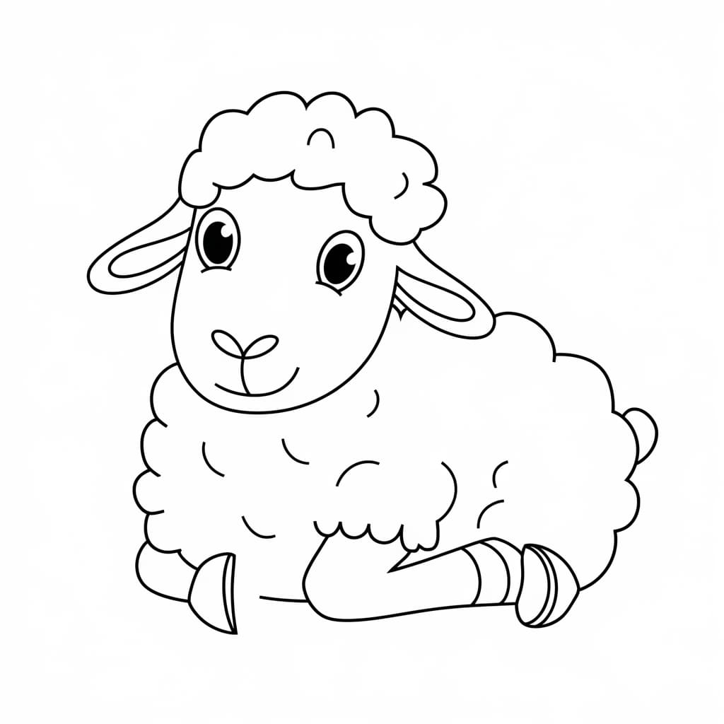 Domba sedang beristirahat