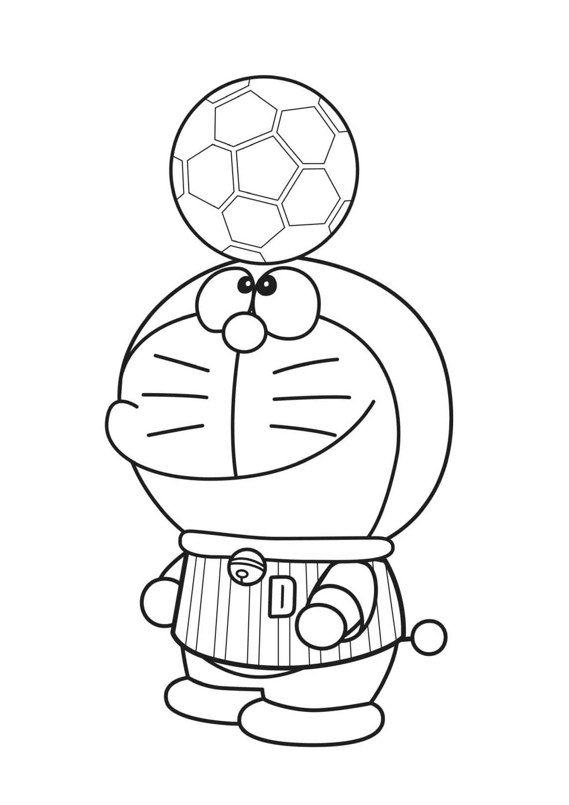 Doraemon Bermain Bola