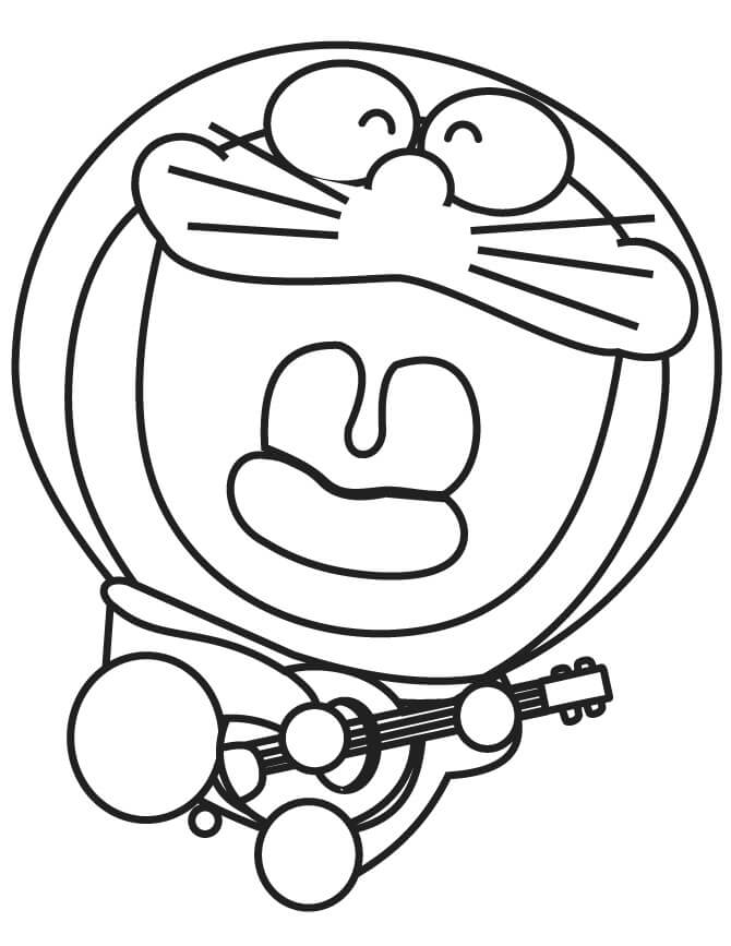 Doraemon Bermain Gitar