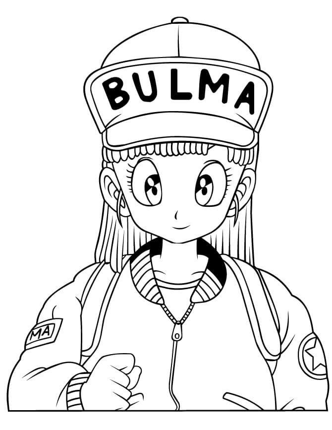 Wajah Bulma Tersenyum