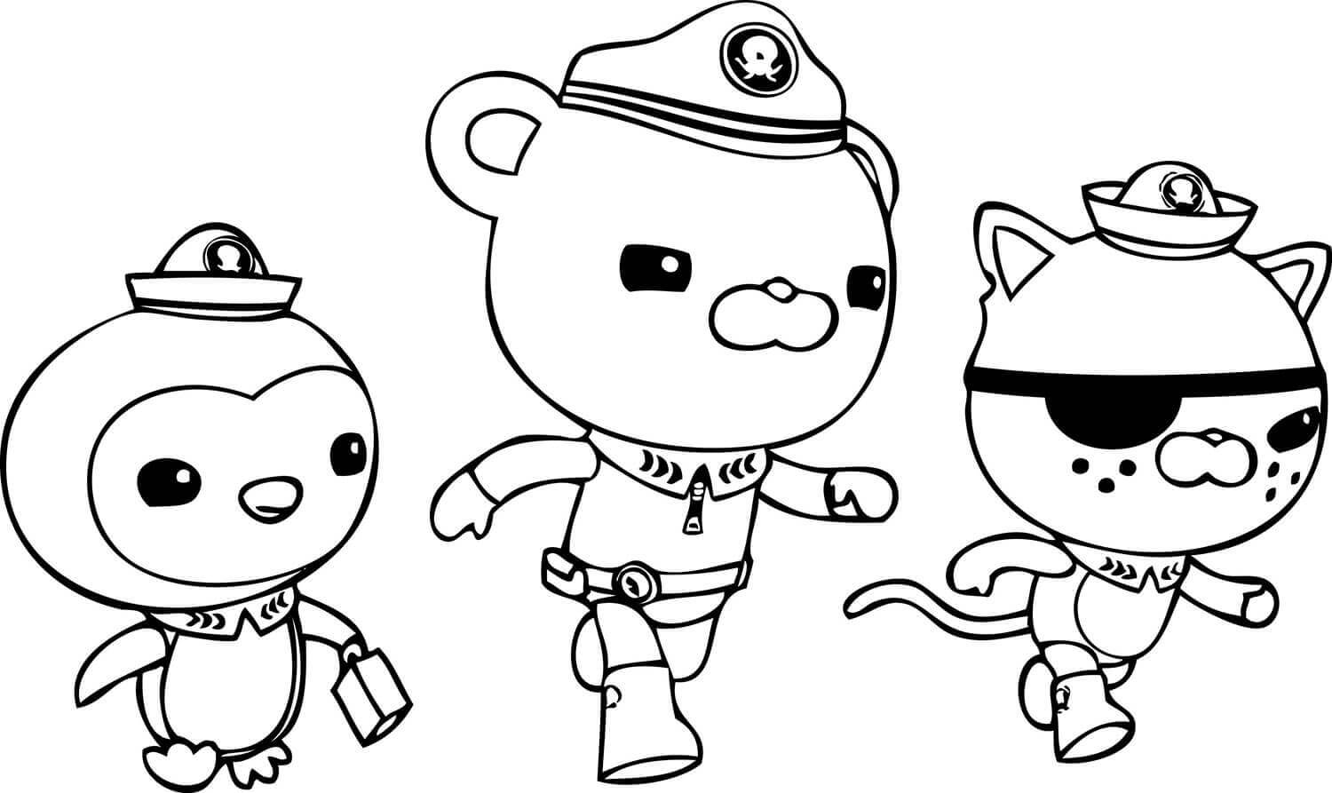 Kapten Teritip, Kwazii dan Berat Octonauts