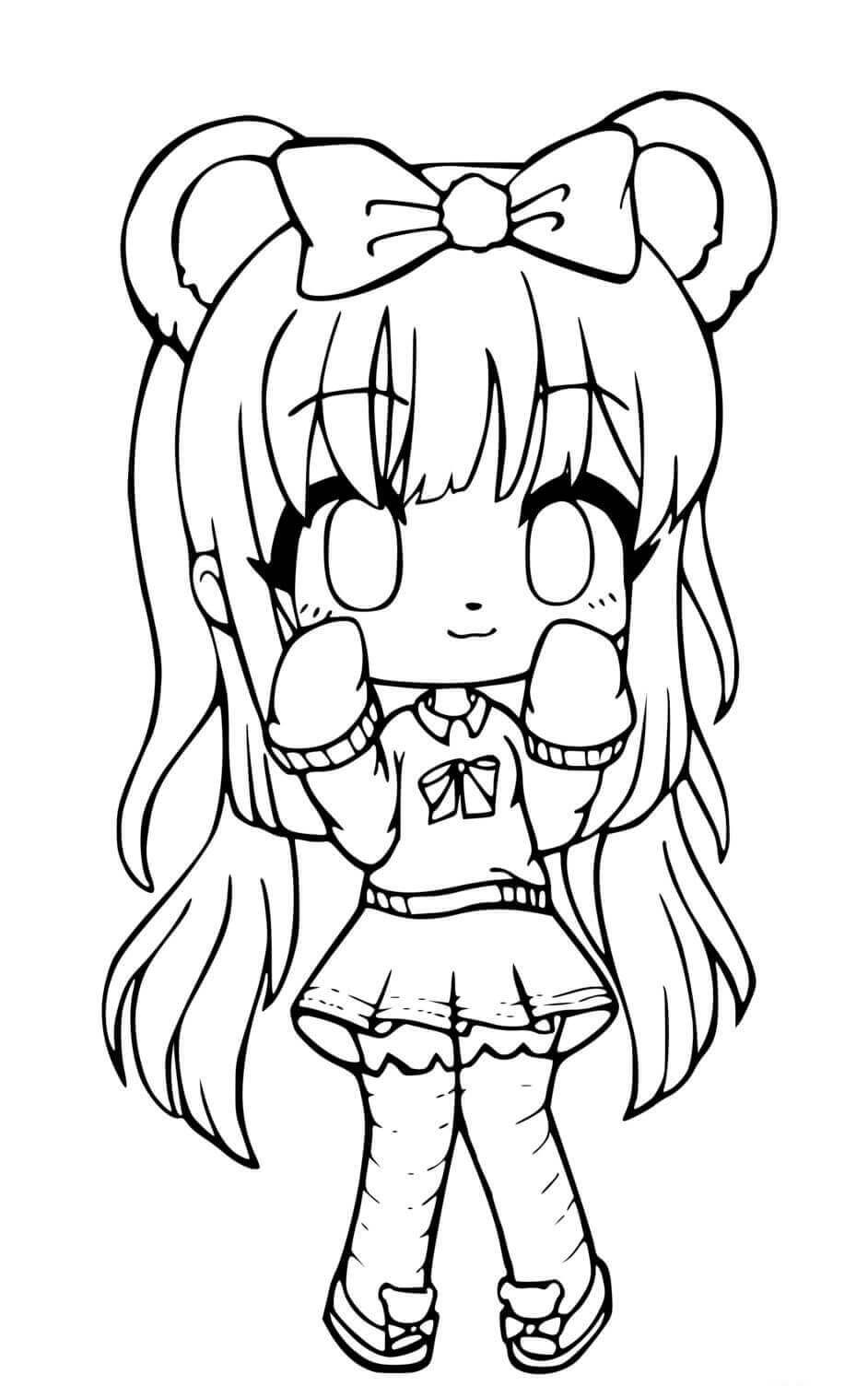 Karakter Tersenyum Lucu dari Gacha Life