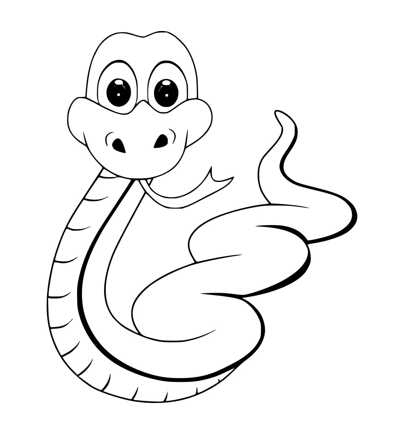 Kartun Ular Sederhana