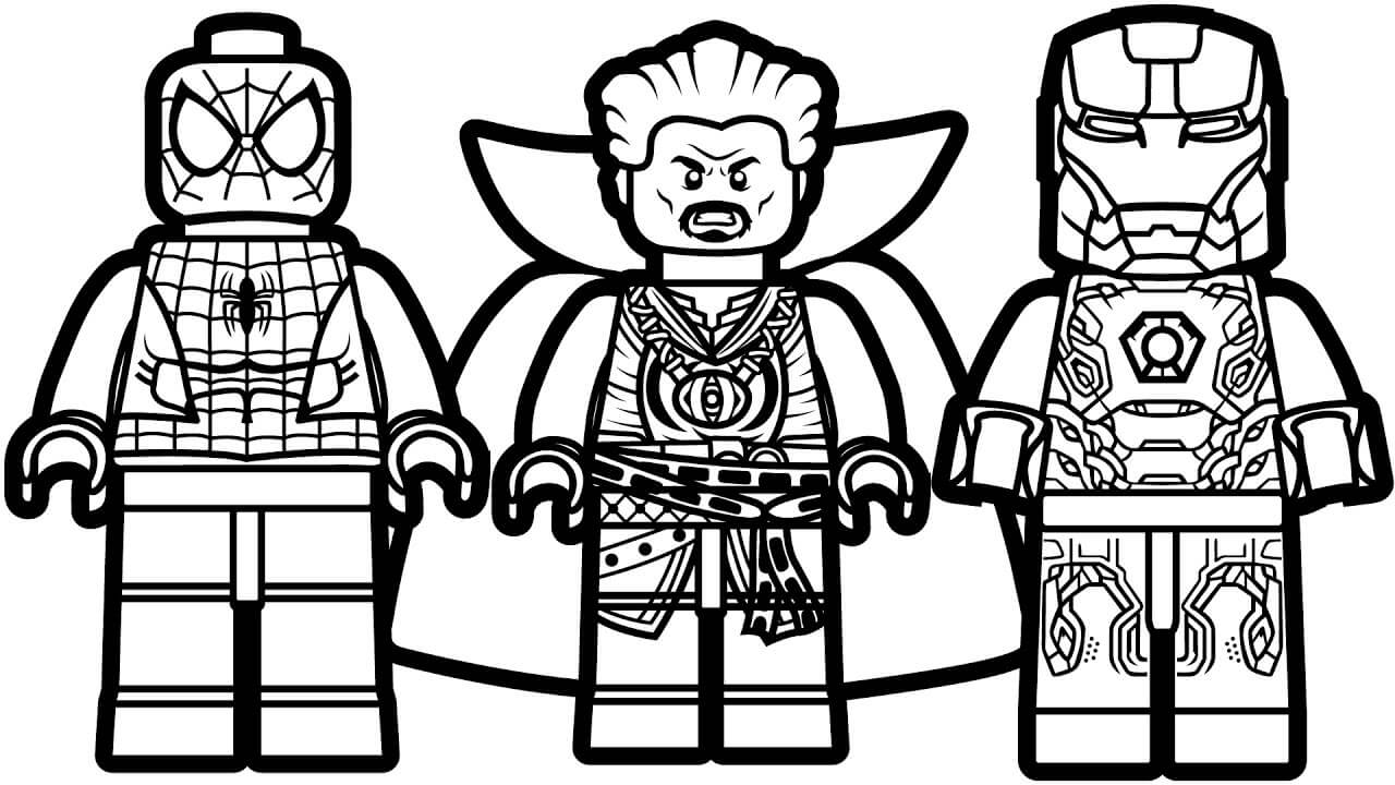 Lego Spider-Man, Doctor Strange dan Iron Man