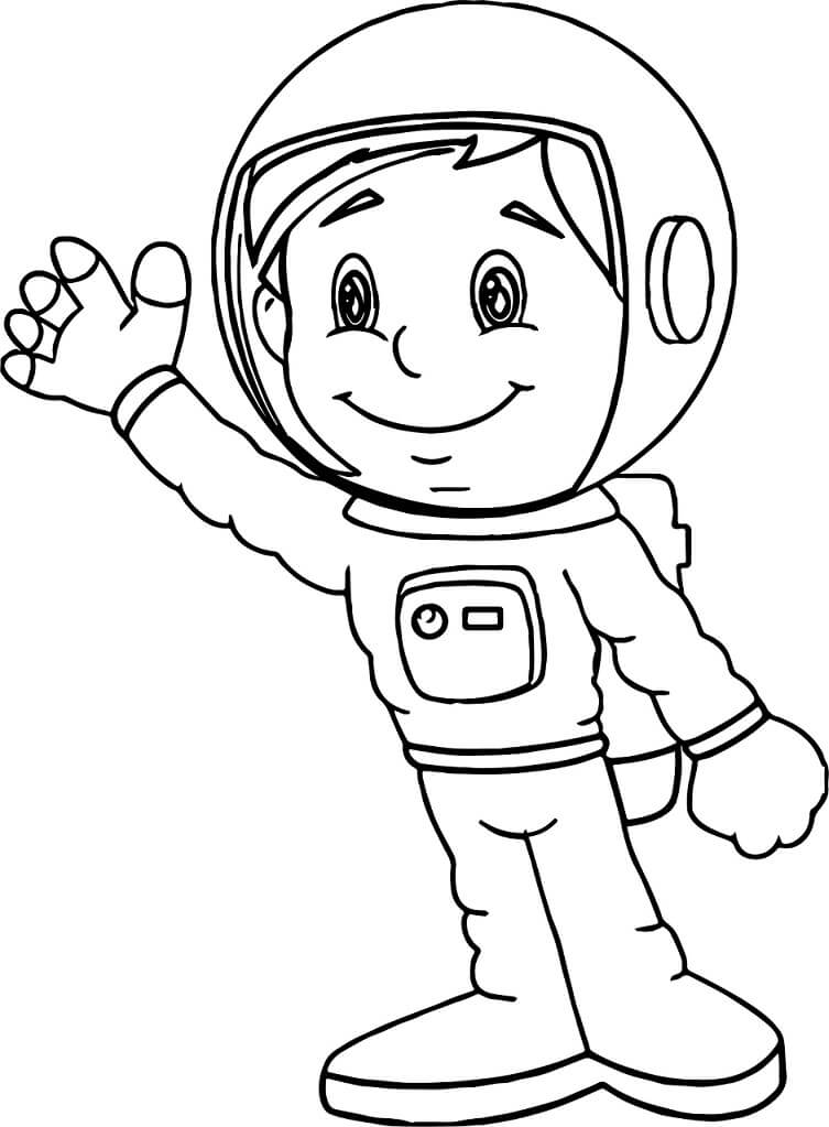 Anak Kecil Tersenyum Astronot