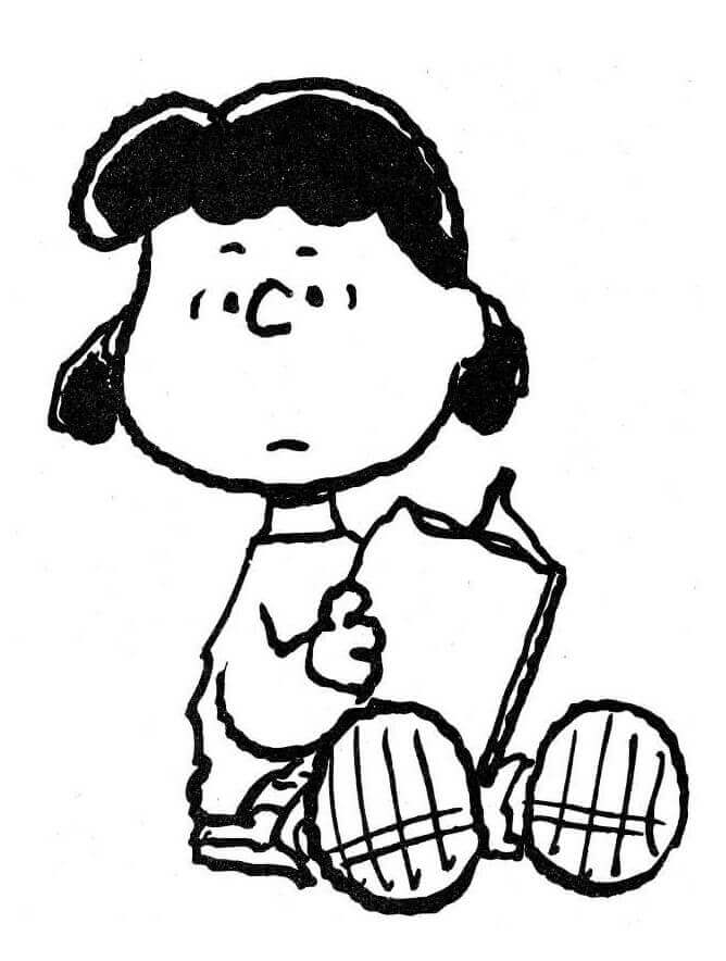 Lucy Van Pelt Duduk