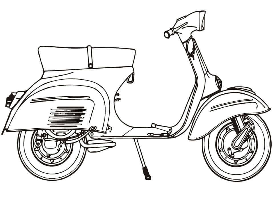 Motor Scooter Piaggio Vespa 125 Sprint