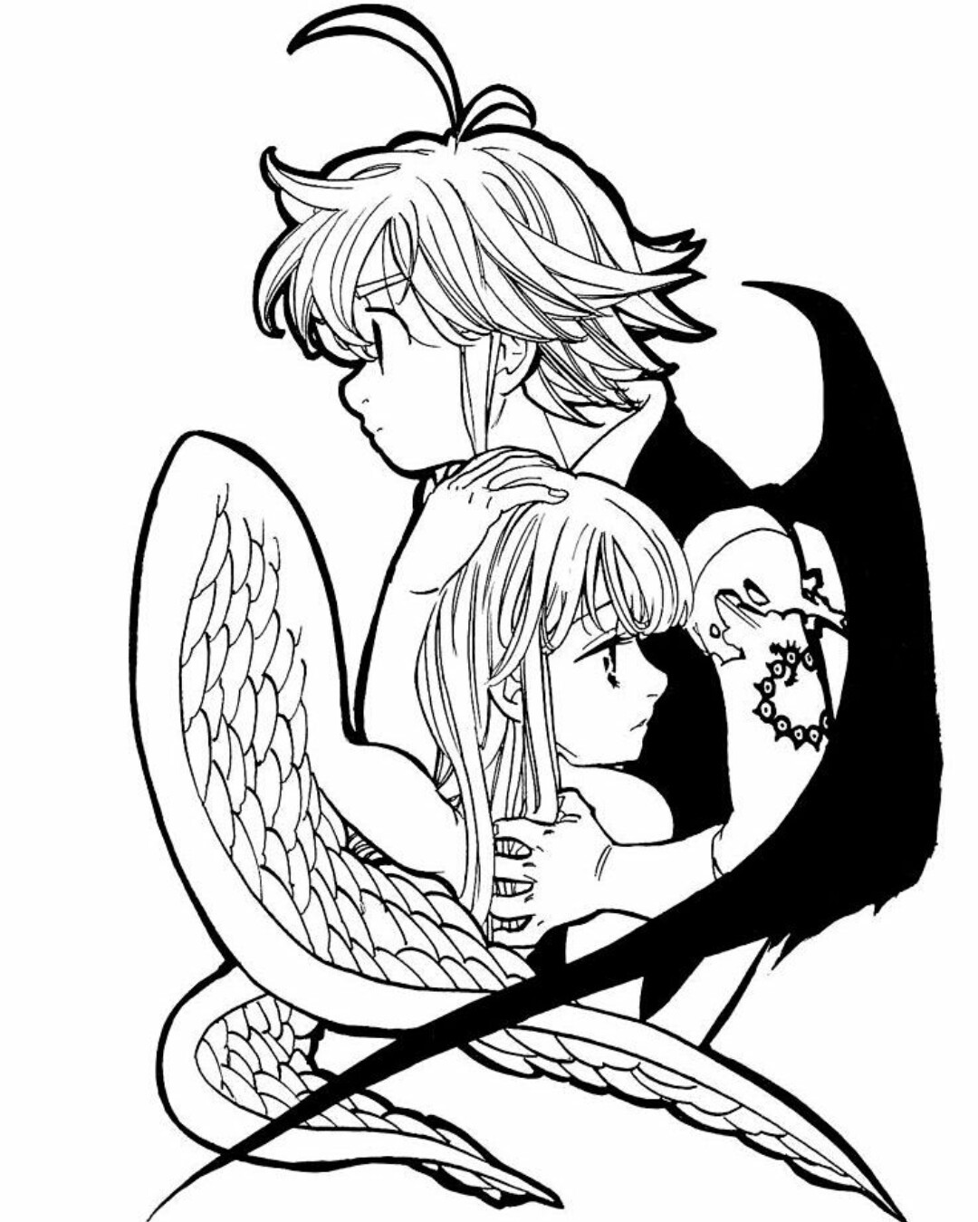 Pasangan Meliodas dan Elizabeth