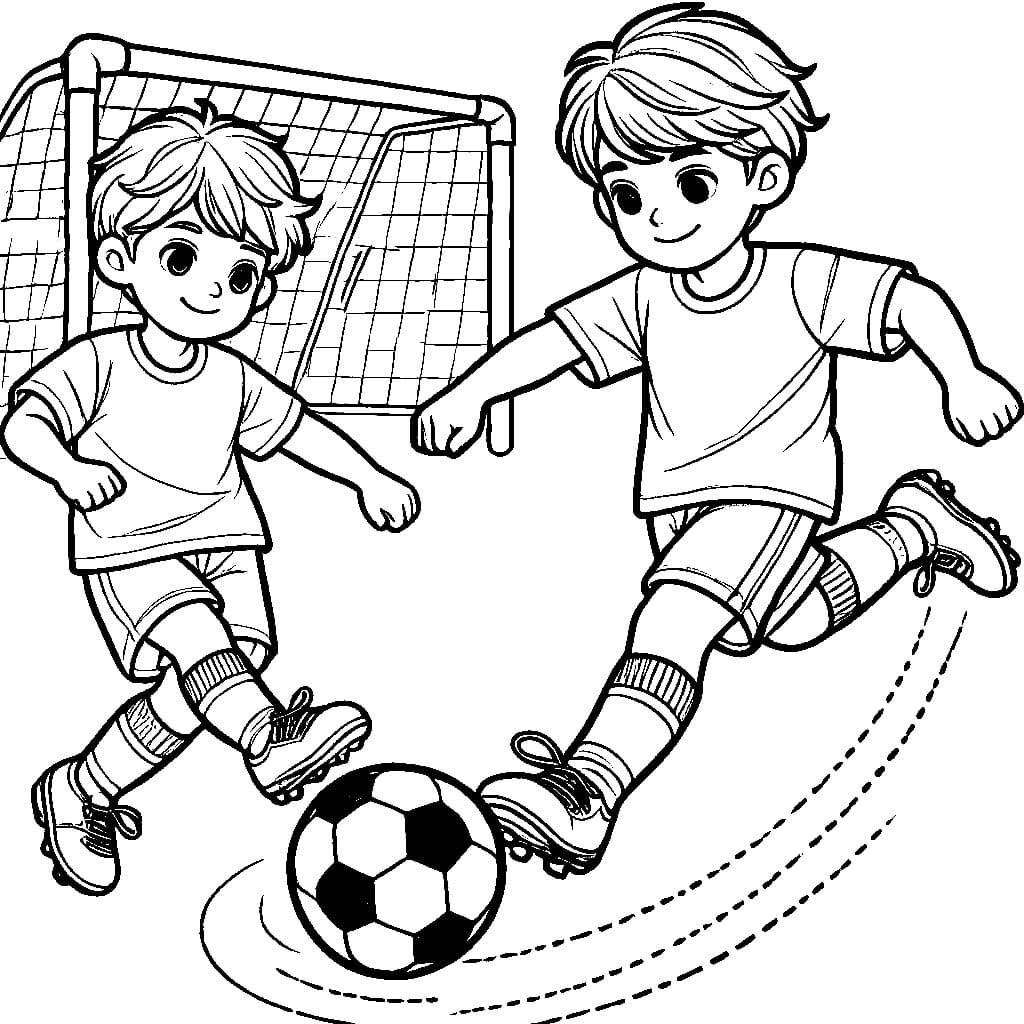 Pemain Berjuang untuk Bola