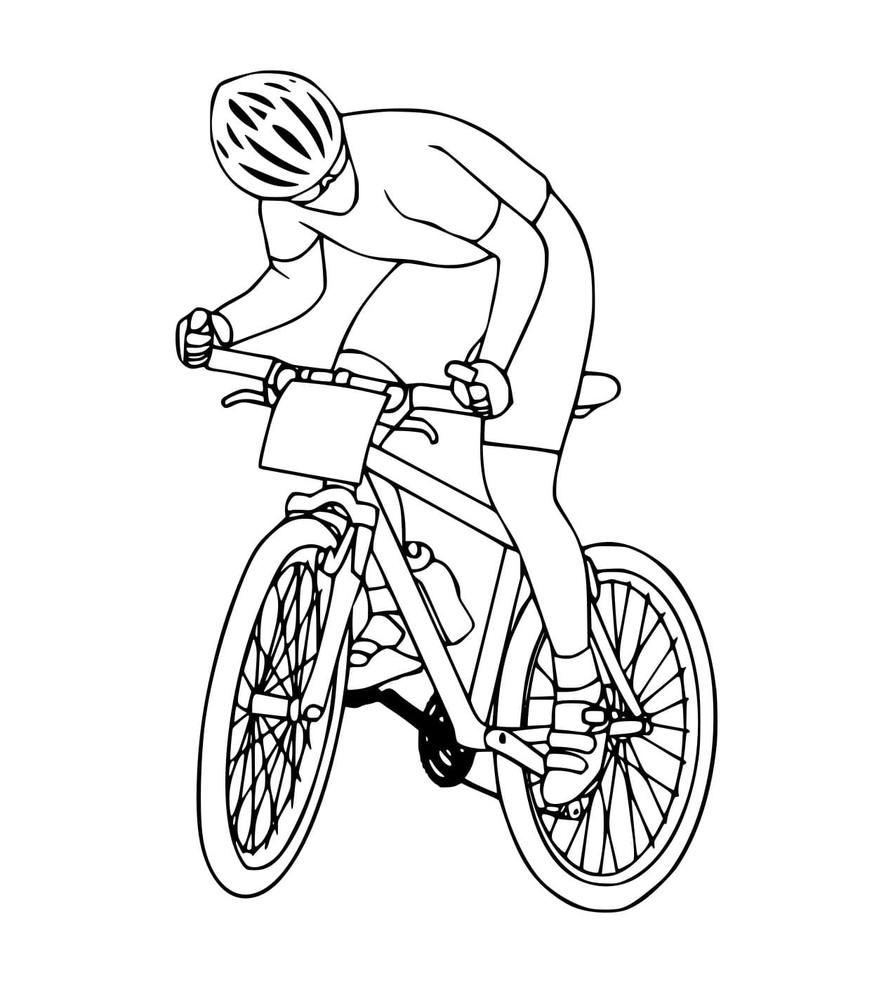 Pembalap Mengendarai Sepeda