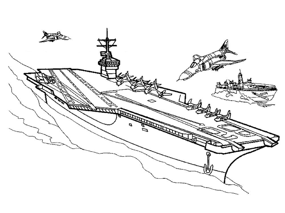 Pengangkut Pesawat dan Dua Pesawat
