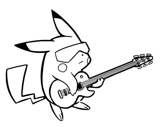 Pikachu dan Gitar