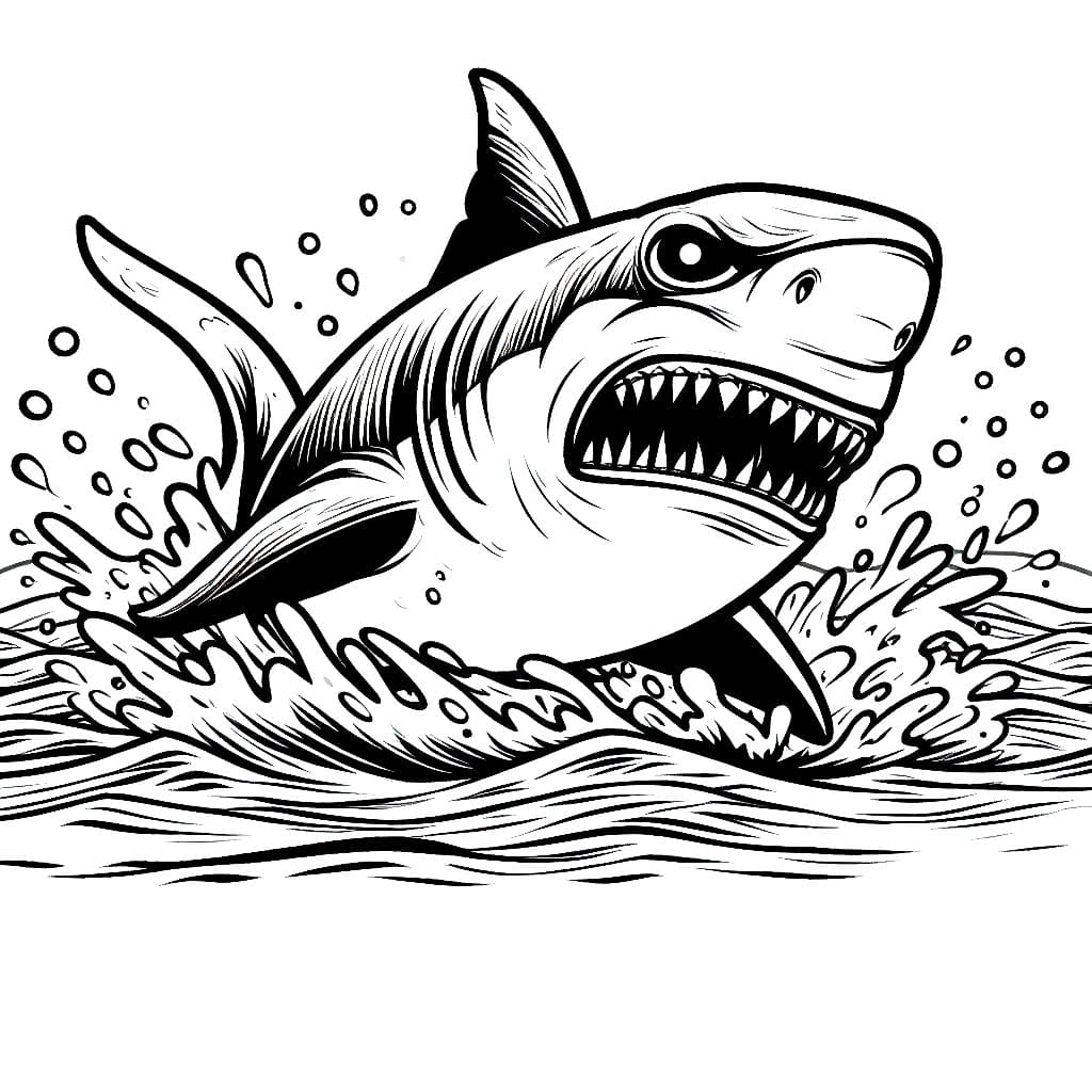 Seekor hiu sangat berbahaya