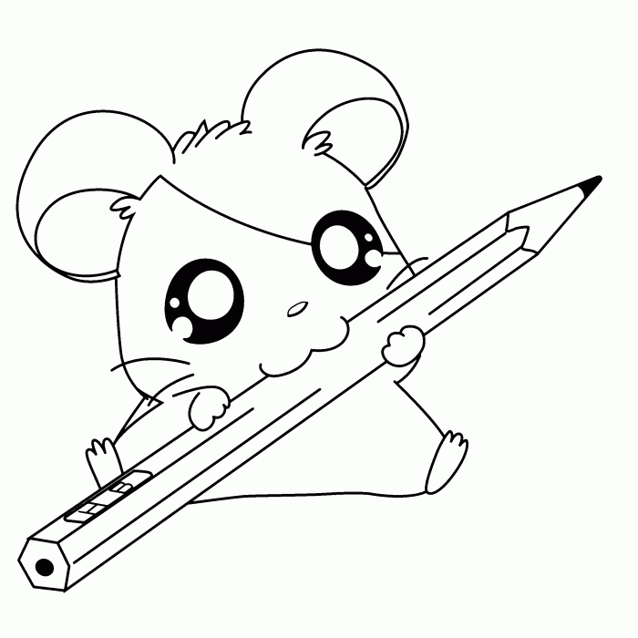Tikus Imut-imut Dengan Pensil