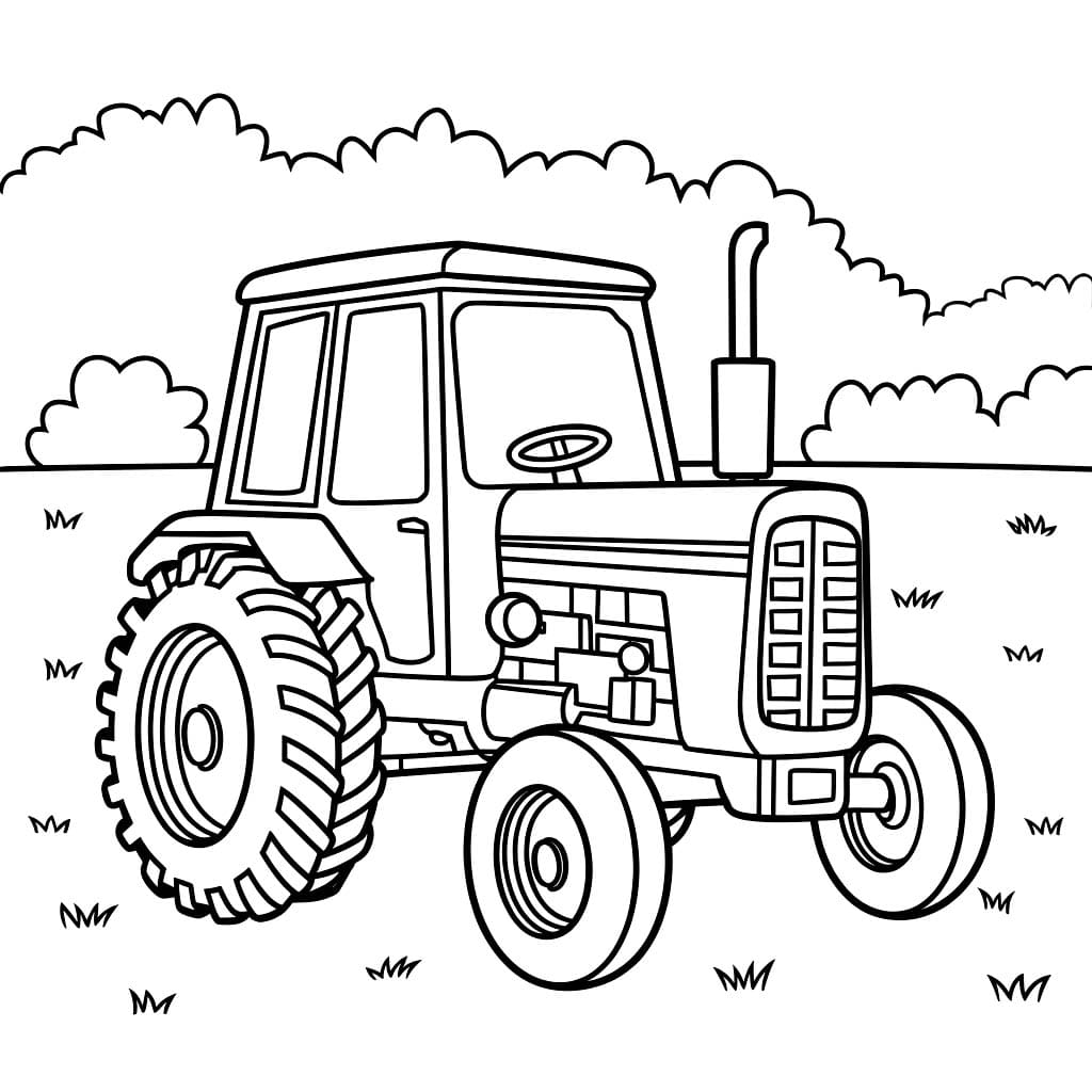 Traktor Besar di halaman