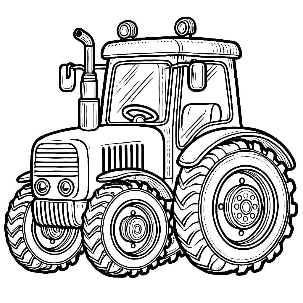 Traktor sederhana berukuran besar