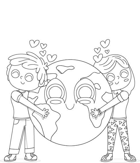 Dua Anak Laki-Laki Mencintai Bumi