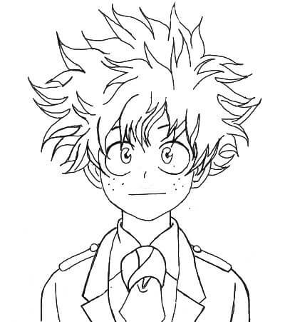 Wajah Deku Tersenyum