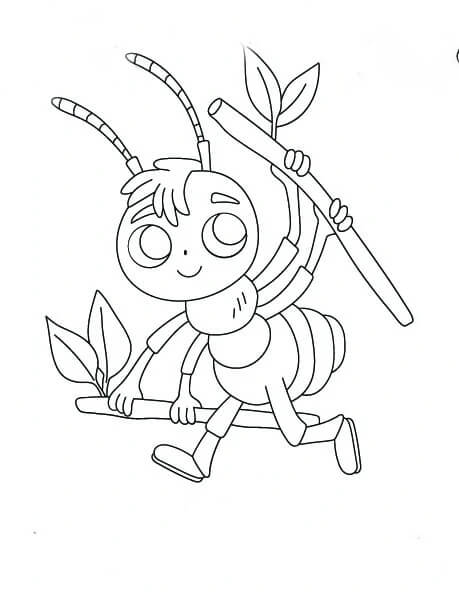 Semut Memegang Cabang Pohon