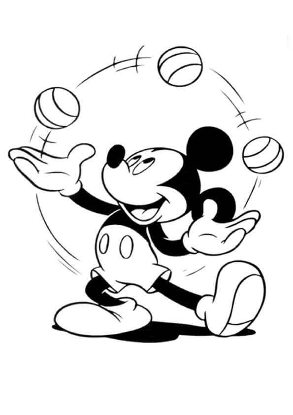 Bola Juggling Mickey Mouse