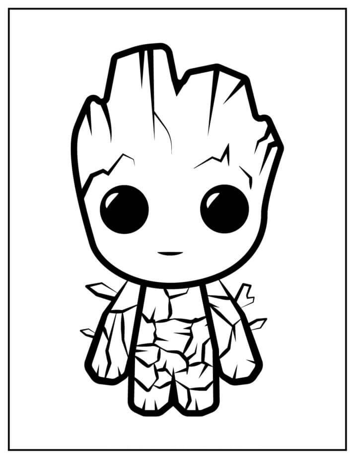 Chibi Groot Tersenyum