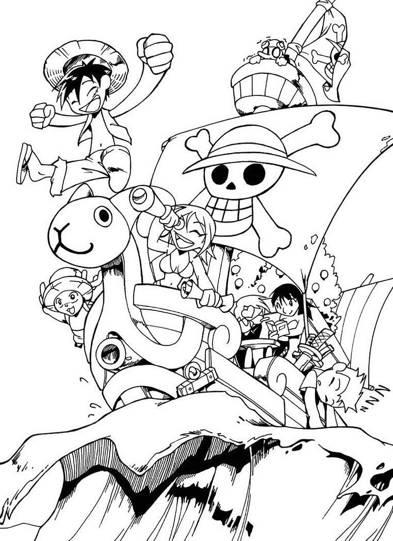 Chibi Luffy dan Timnya