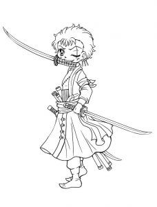 Chibi Zoro yang Keren