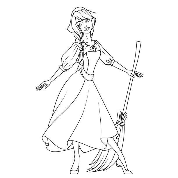 Cinderella Dengan Sapu