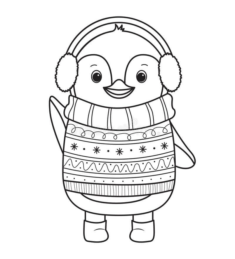 Penguin Lucu di Musim Dingin