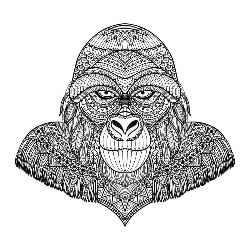 Gorila Wajah Mandala