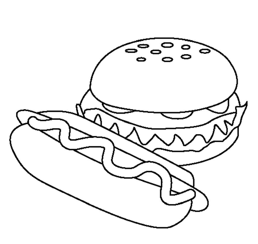 Hamburger dan Hot Dog