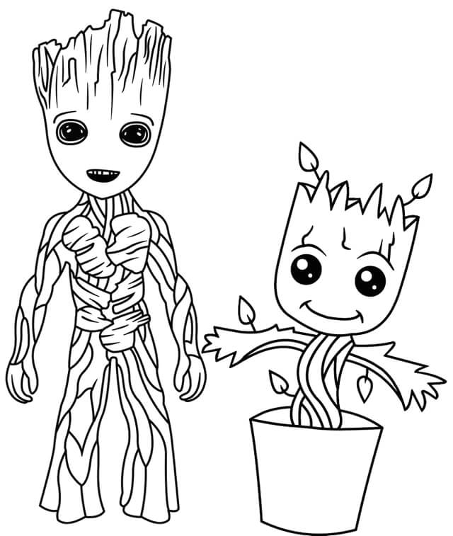 Groot Kecil dan Groot Kecil dalam Vas