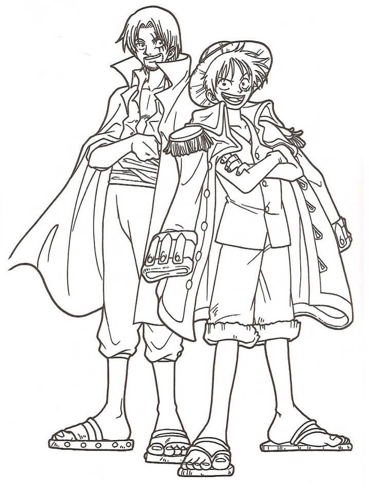 Luffy dan Shanks Lucu