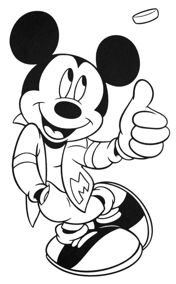 Mickey Melempar Koin