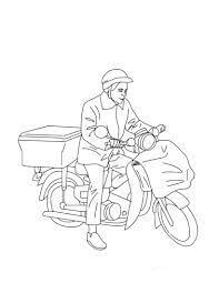 Tukang pos di Tukang pos Sepedanya