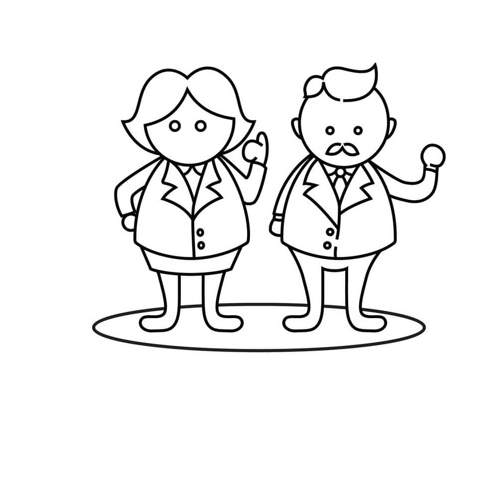 Pria dan Wanita Bisnis