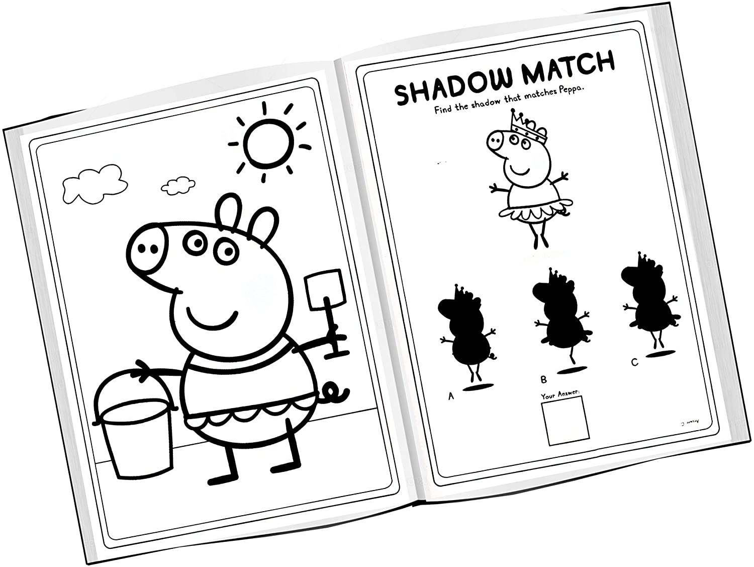 Stiker Peppa Pig dan Gantungan Pintu 2 Sisi